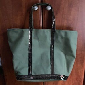 Canvas tote bag with sequins